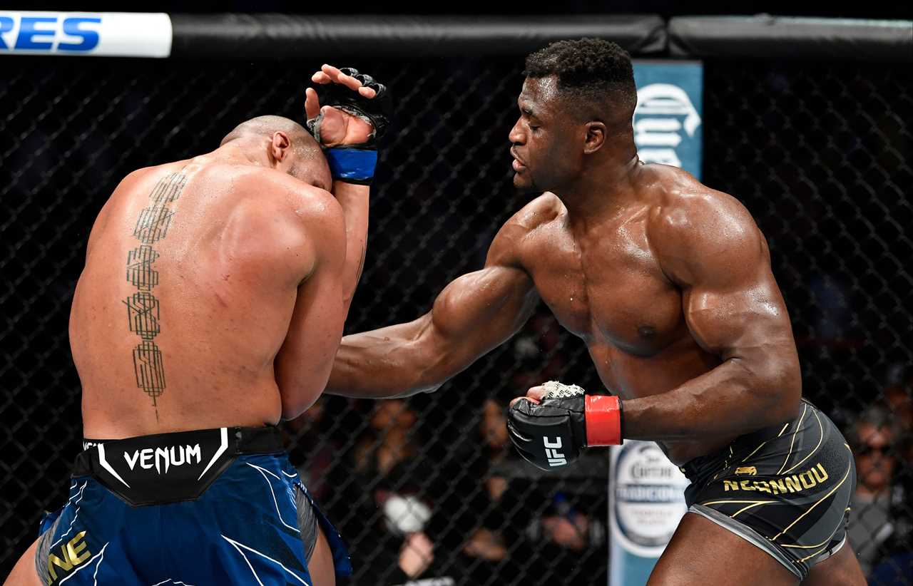 Dana White is not at UFC 270's post-fight press conference. Francis Ngannou has renewed his calls to box after Gane's win.