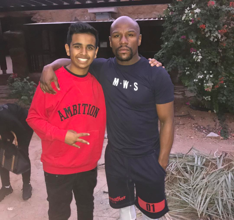 Floyd Mayweather and Money Kicks met at a YouTuber's private ZOO as a skinny teen. Now they're ready for a bizarre fight