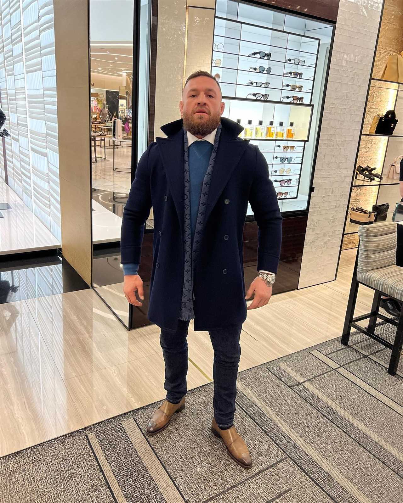 Conor McGregor's partner Dee Devlin shared a pic of them snoozing as he takes his wife on a huge shopping spree