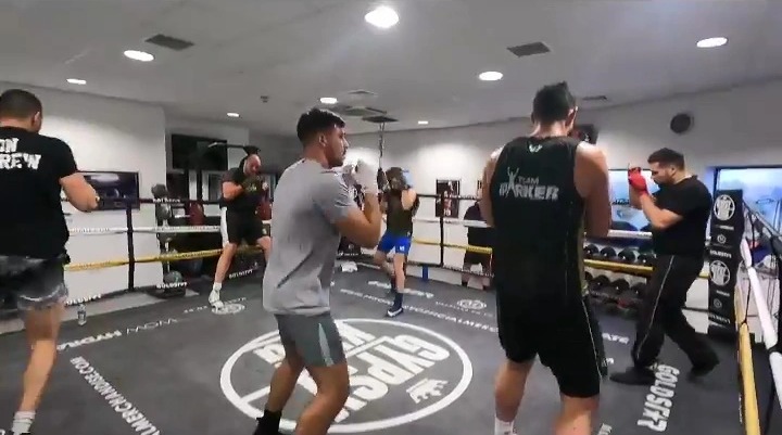 Tyson Fury trains with dad John for 15 ROUNDS on pads in preparation of his next fight.