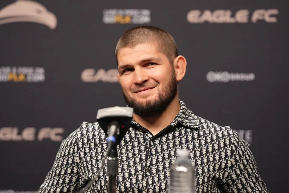 In bizarre trade, UFC legend Khabib Nurmagomedov offers to exchange three sheep for Michael Jordan's attention.