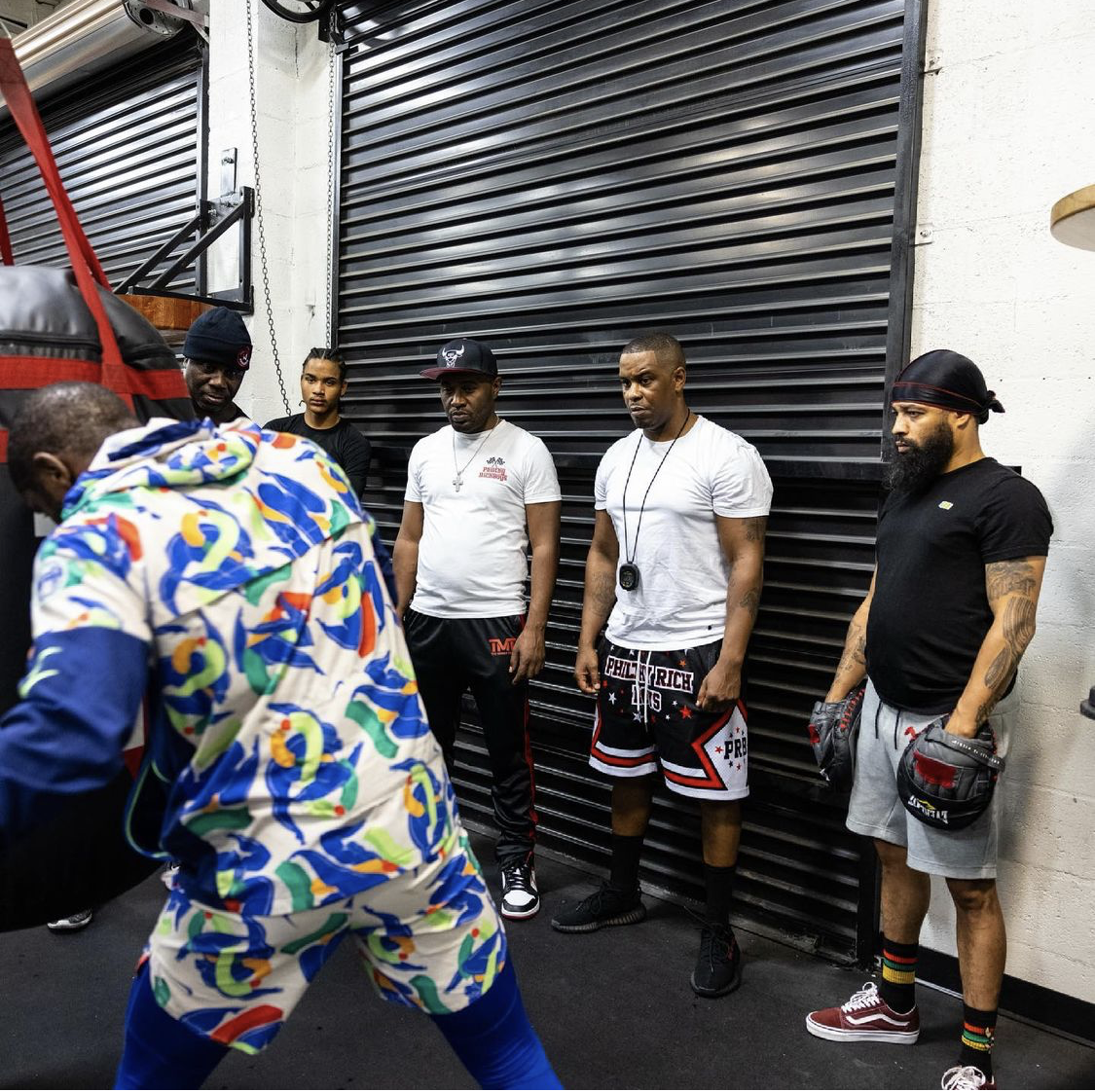 Floyd Mayweather's training camp includes late-night sessions, sparring undefeated stars, and a gym for comeback fight preparation