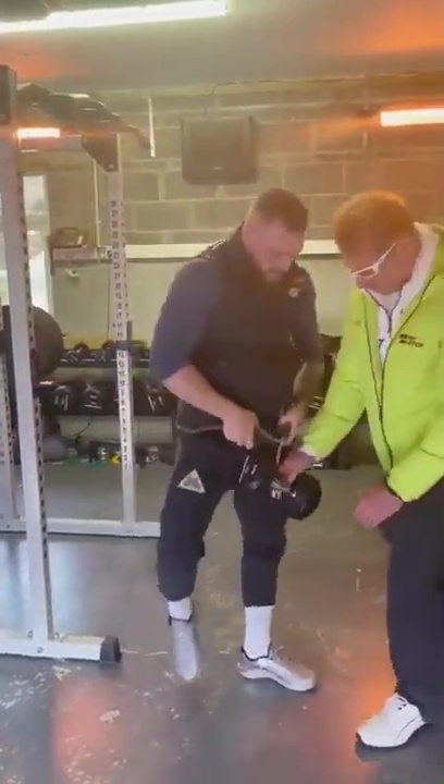 Conor McGregor shows incredible strength in weighted pullups, as he prepares for full training for UFC Return