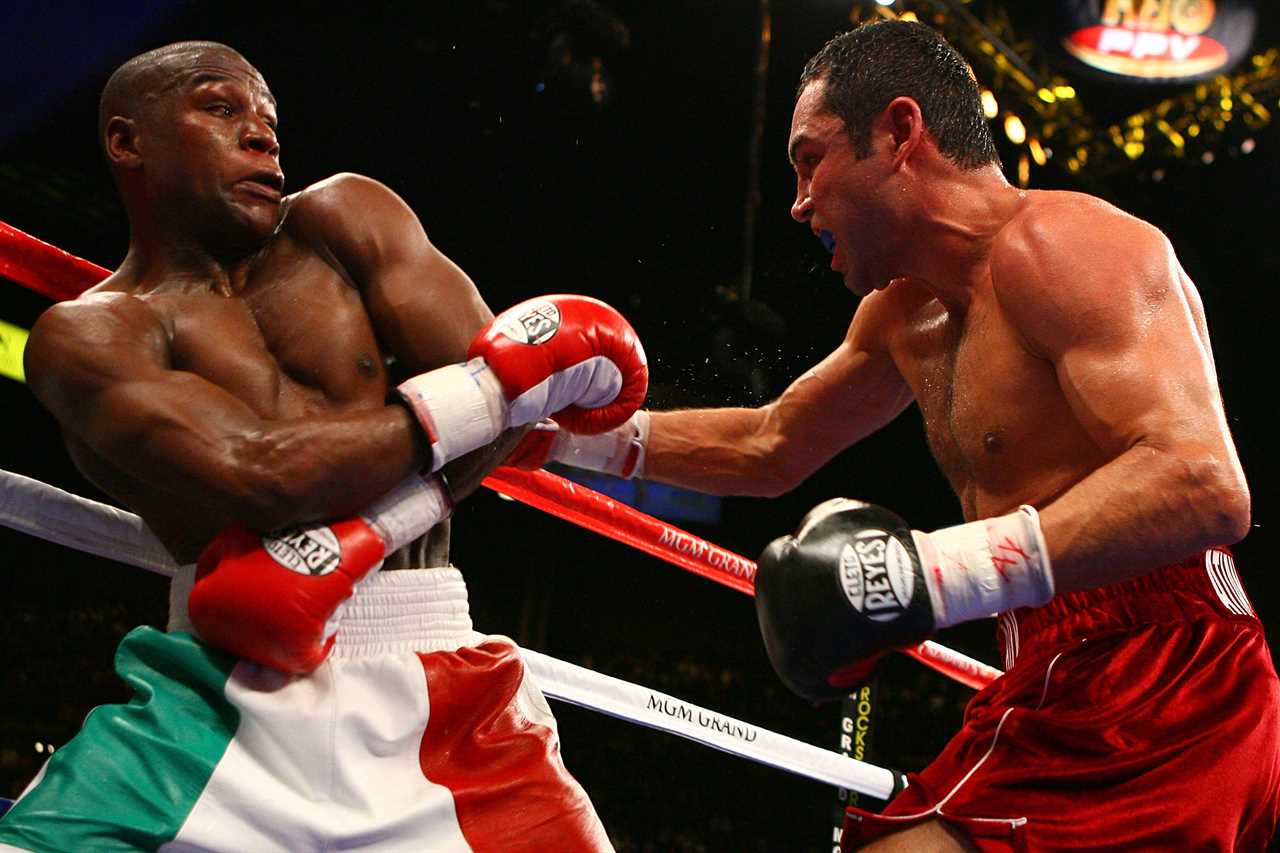 Oscar De La Hoya (48), says Floyd Mayweather rematches would be bigger than fighting UFC star Conor McGregor and Logan Paul