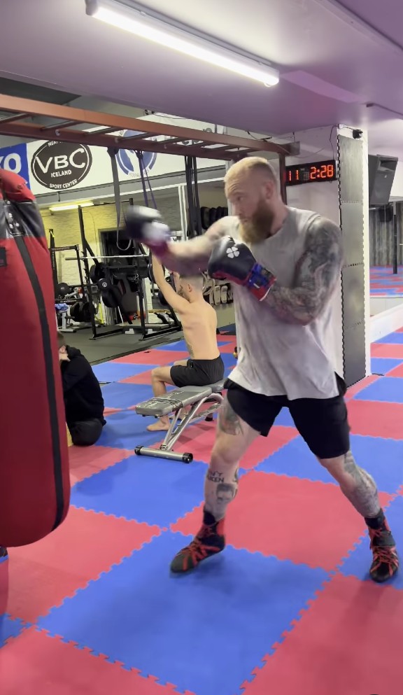 Game of Thrones star Hafthor Bjornsson confirms that Eddie Hall will be fighting in March, as he continues his training