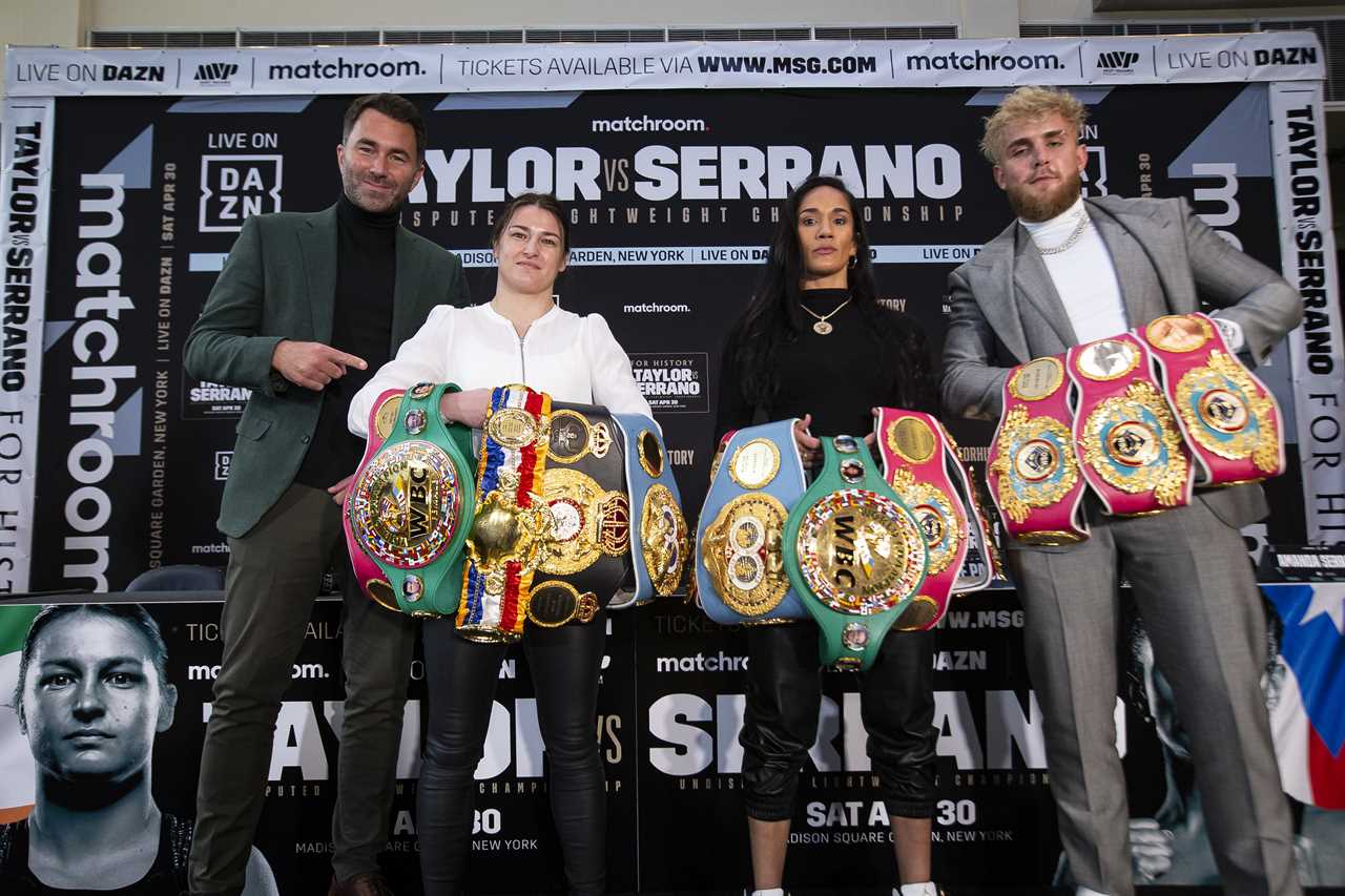 After joking that he had'started this mess’ by promoting YouTubers' first fight, Eddie Hearn and Jake Paul face-off