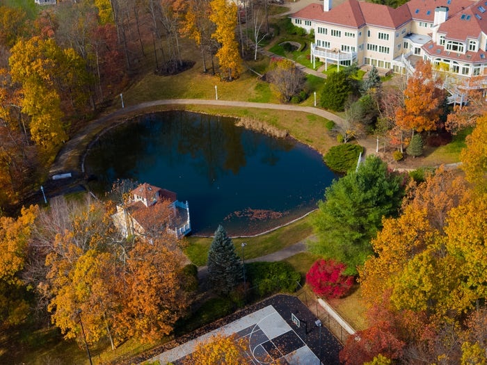 The property also has a pond