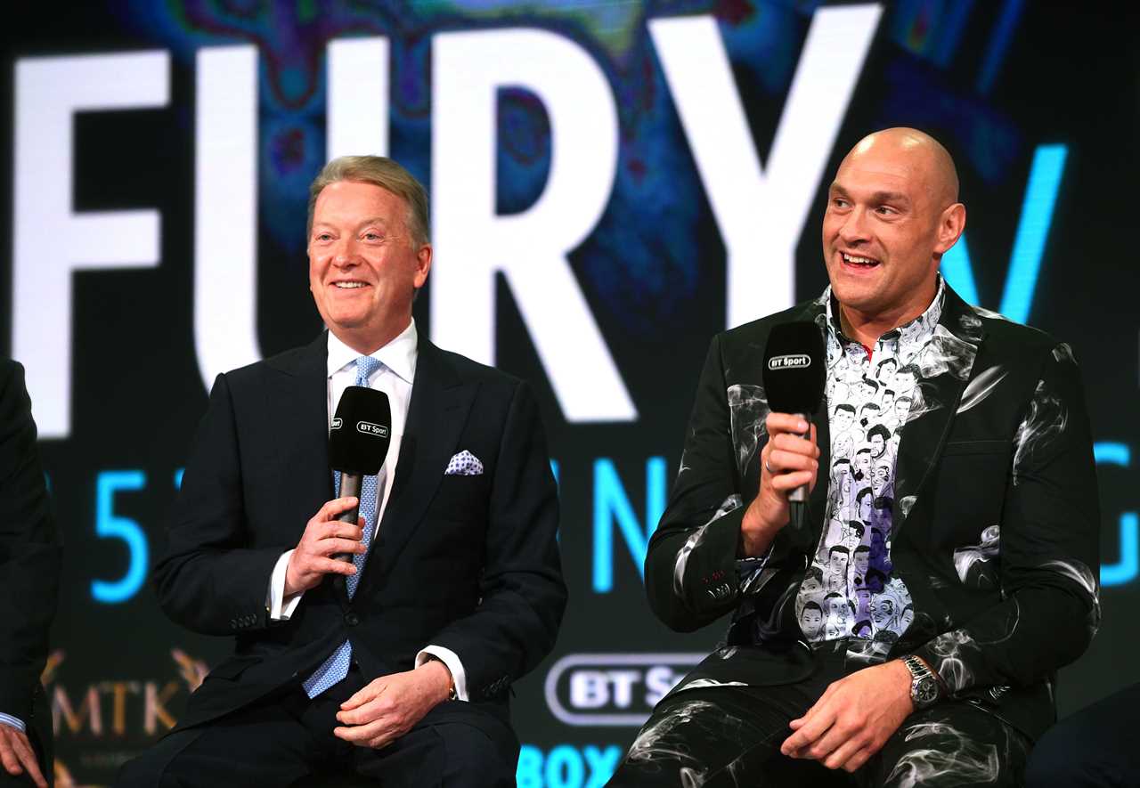 Eddie Hearn claims Dillian Whyte doesn't believe Tyson Fury will beat him, but the challenger has been training non-stop
