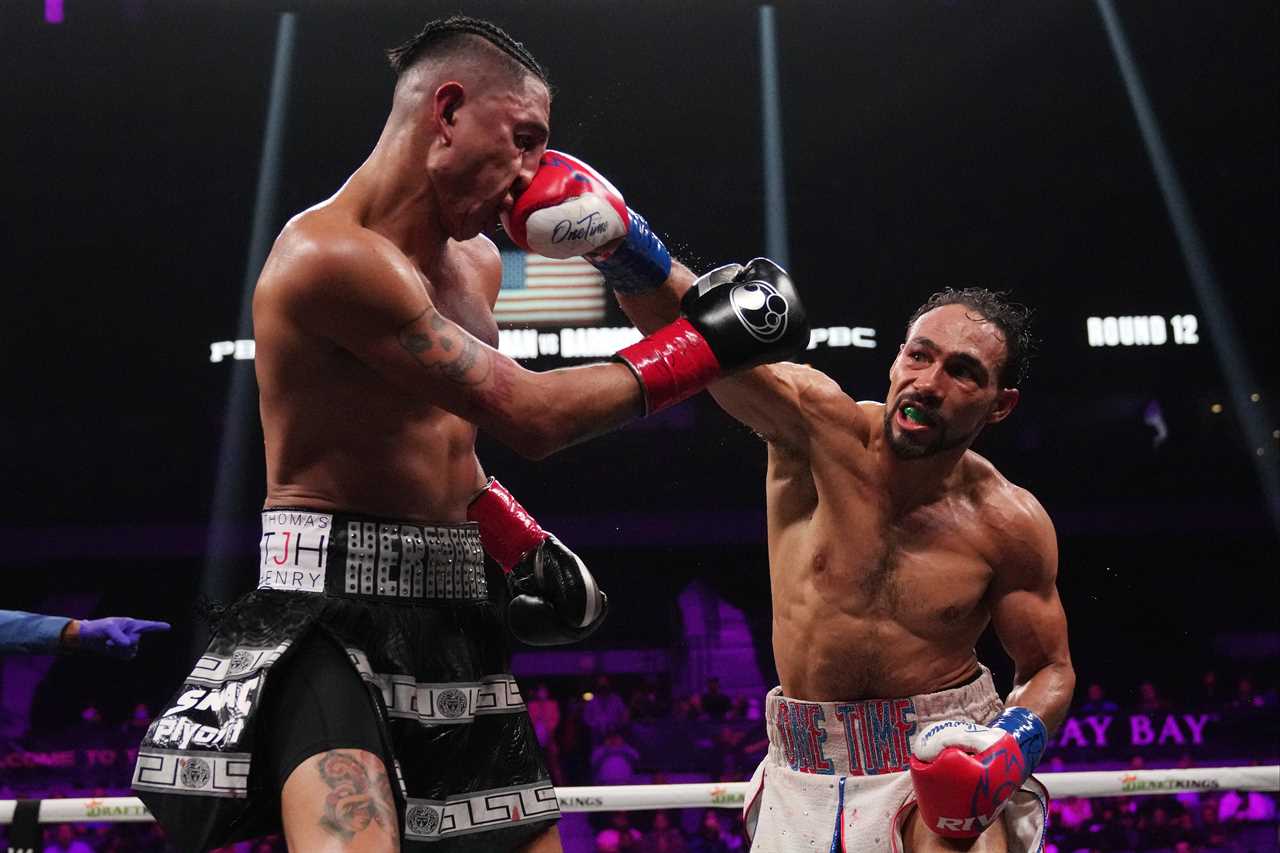 After leaving Mario Barrios' face in a brutal fight, Keith Thurman makes Mario Barrios look like Avatar character