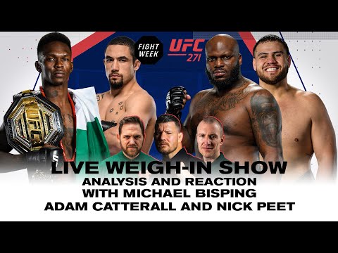 UFC 271 Live Weight-In Show Adesanya V Whittaker II Fight Week With Michael Bisping