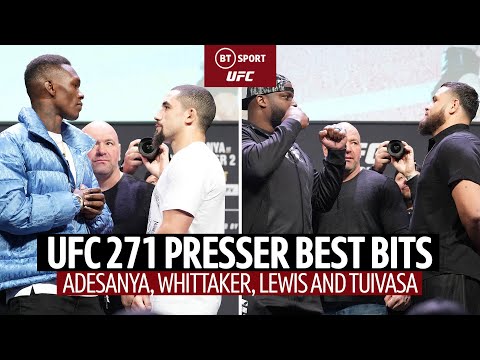 Pressure makes diamonds! UFC 271 Press Conference: The Best Bits with Whittaker, Lewis