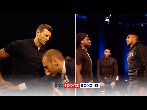 The Gloves Are Off! TENSE handshakes Froch, Groves and Bellew are featured!
