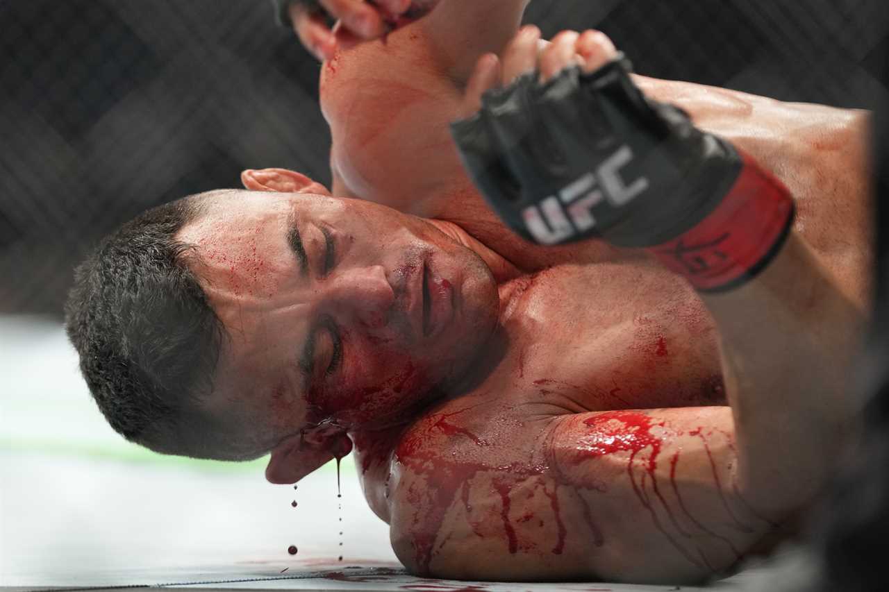 Minutes after a bloody brawl, UFC fighter CRIES opens up about plans to purchase his mother a new wheelchair