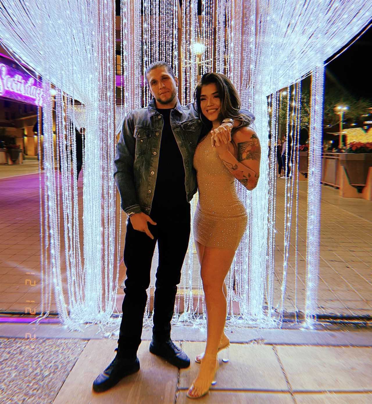 UFC fighter Brian Ortega has Tracy Cortez, Tracy's stunning girlfriend tattooed on his LIP in Valentines Day