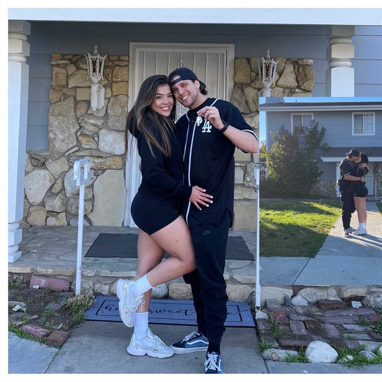 UFC fighter Brian Ortega has Tracy Cortez, Tracy's stunning girlfriend tattooed on his LIP in Valentines Day