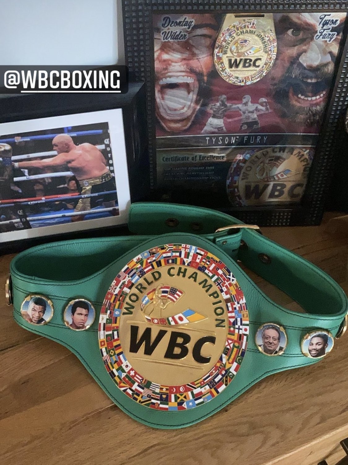 Tyson Fury's impressive collection of world titles belts shines as he tries to defeat Whyte and unify the heavyweight division