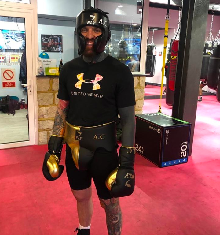 Aaron Chalmers, 34 years old, says he won't be a world champion, but Geordie Shore star dreams of big fights.