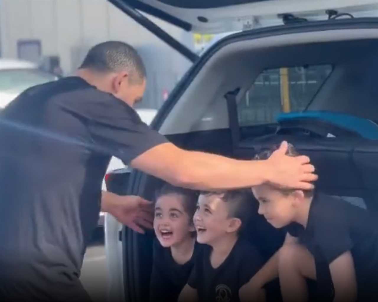 Robert Whittaker's heartwarming moment seeing his children after UFC 271 defeat against Israel Adesanya is captured