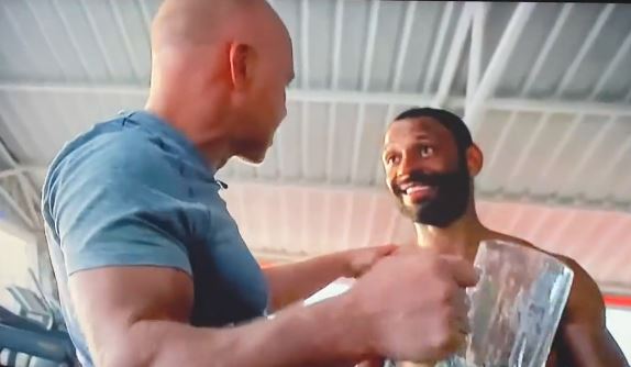 Sickening moment Kellbrook's coach sips a glass of SWEAT while training for a grudge match against Amir Khan