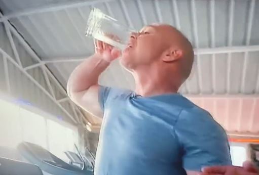 Sickening moment Kellbrook's coach sips a glass of SWEAT while training for a grudge match against Amir Khan