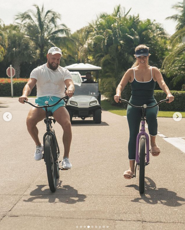 Conor McGregor smothers Dee Devlin during their 'Valentine's Day Workout', before they go on a cheesy movie date with snacks