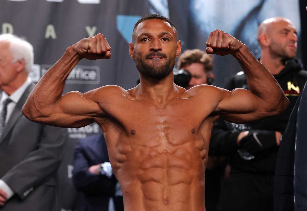 Kell Brook makes PS100,000 to save himself for the fight against Amir Khan. Both look shredded on the scales