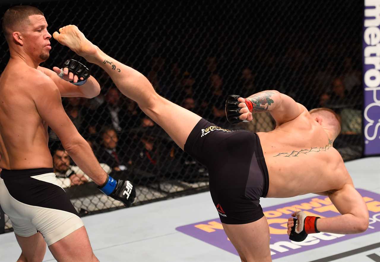 Conor McGregor claims he bottled it during Nate Diaz's loss and stopped the 'nasty kick' that would have SNAPPED his rival's leg