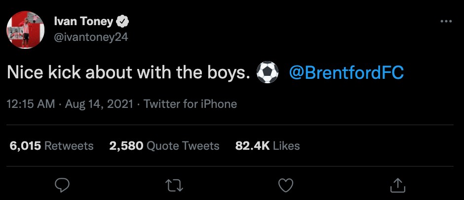 Alexandre Lacazette tromps Ivan Toney after Arsenal's August defeat to Brentford
