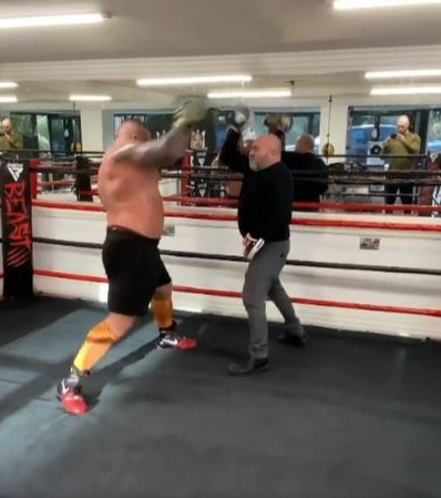 Watch 24st Eddie Hall show off explosive punch power after ‘surprising all opponents so far’ for Hafthor Bjornsson fight