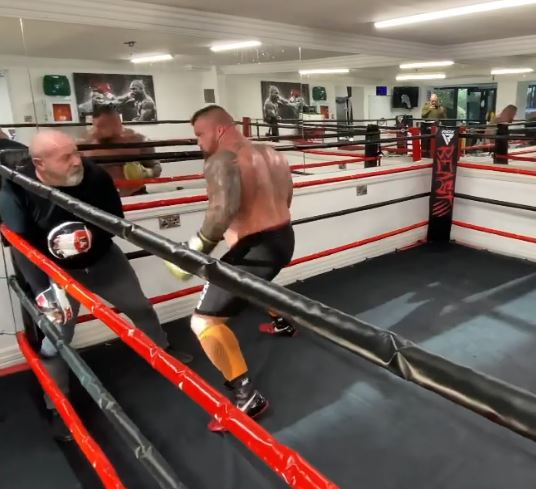 Watch 24st Eddie Hall show off explosive punch power after ‘surprising all opponents so far’ for Hafthor Bjornsson fight