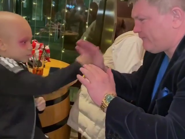 In a heartwarming Instagram video, Ricky Hatton, a brave boy of seven, battles cancer.