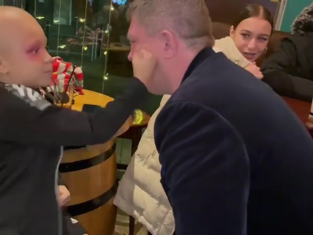 In a heartwarming Instagram video, Ricky Hatton, a brave boy of seven, battles cancer.