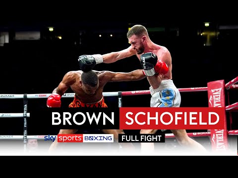 FULL FIGHT Germaine Brown vs Charlie Schofield English super middleweight title