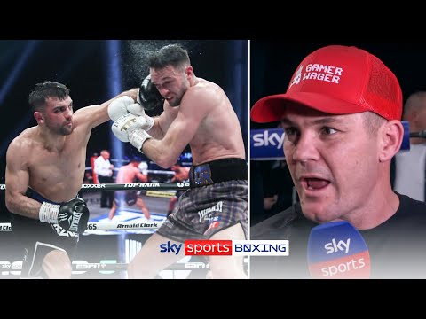 Jamie Moore reacts on Taylor's controversial win against Catterall