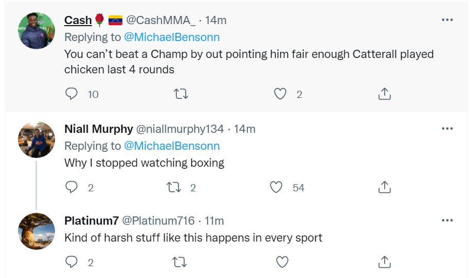 Sky Sports viewers believe that Jack Catterall's fight against Josh Taylor was FIXED following a 'robbery.