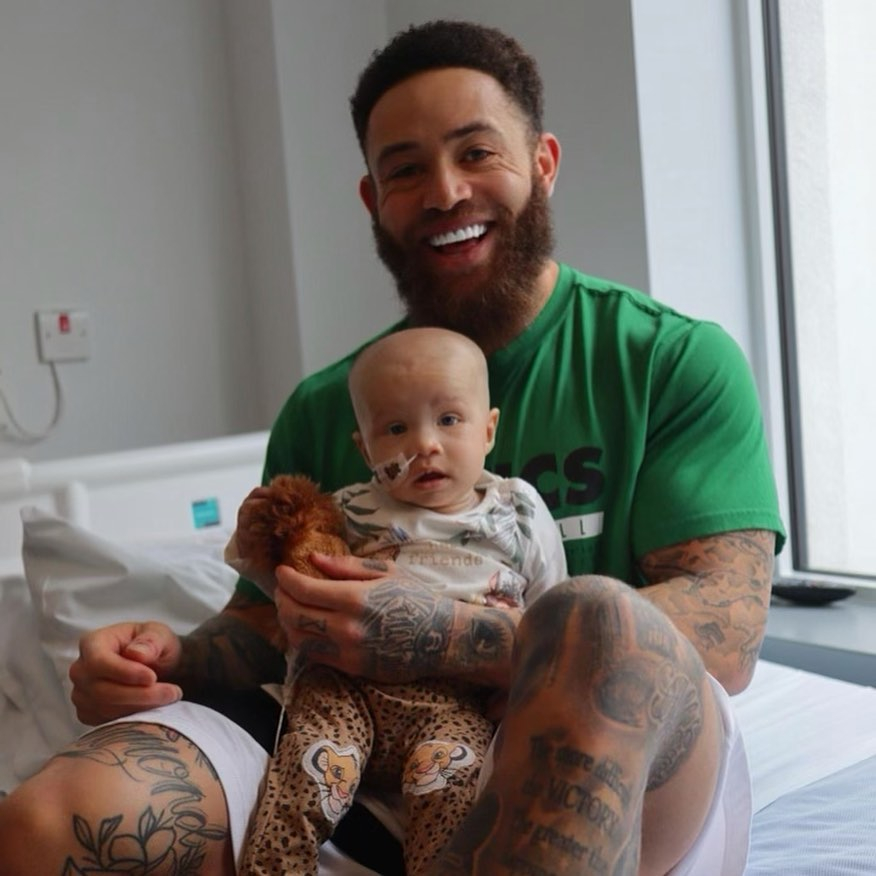 Ashley Cain, ex-reality TV and football superstar, will fight eight times in order to honor the life of his eight month old daughter Azaylia