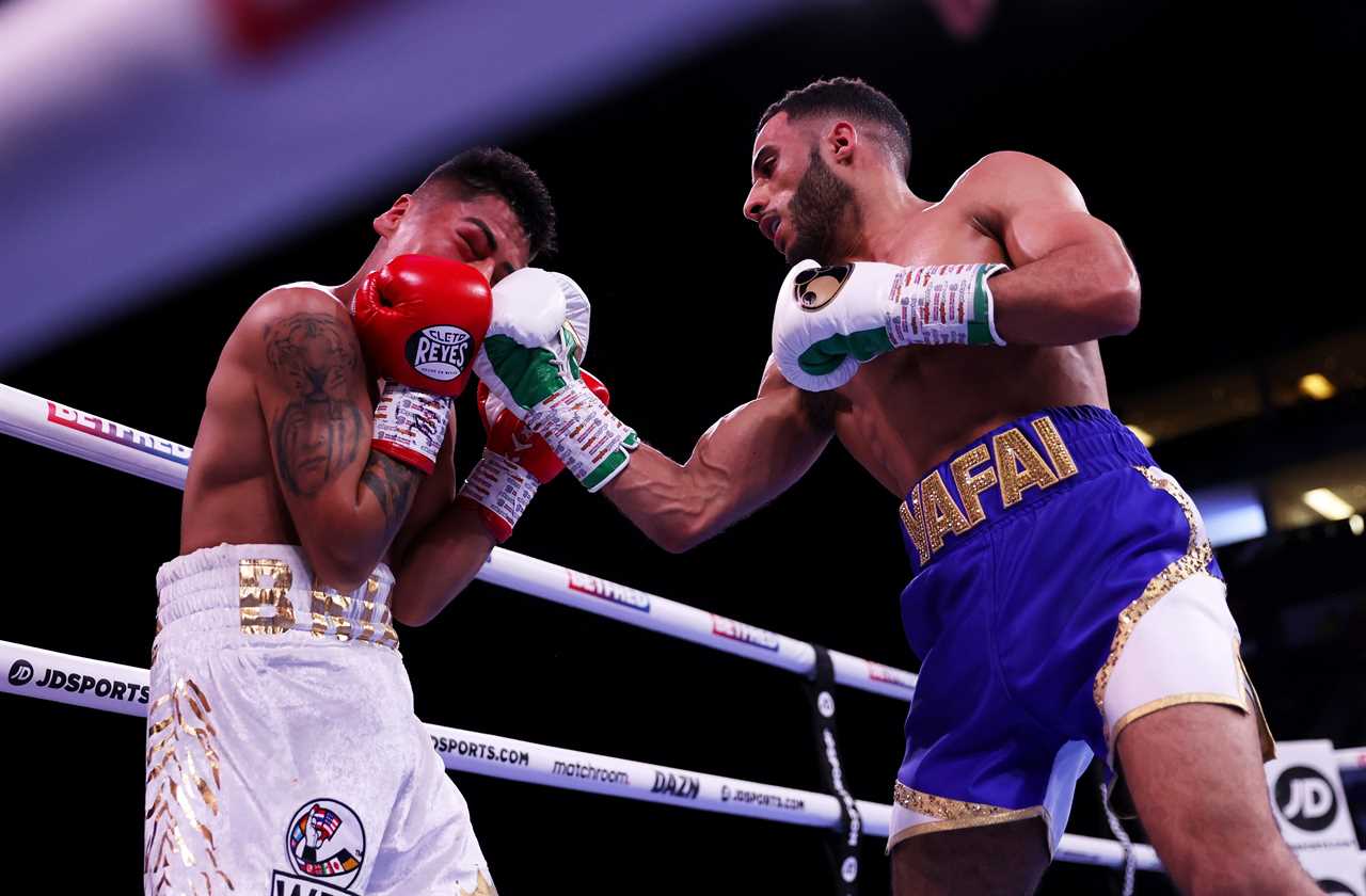 Galal Yafai, Olympic gold medalist, makes her professional debut with knockout on Lawrence Okolie’s undercard