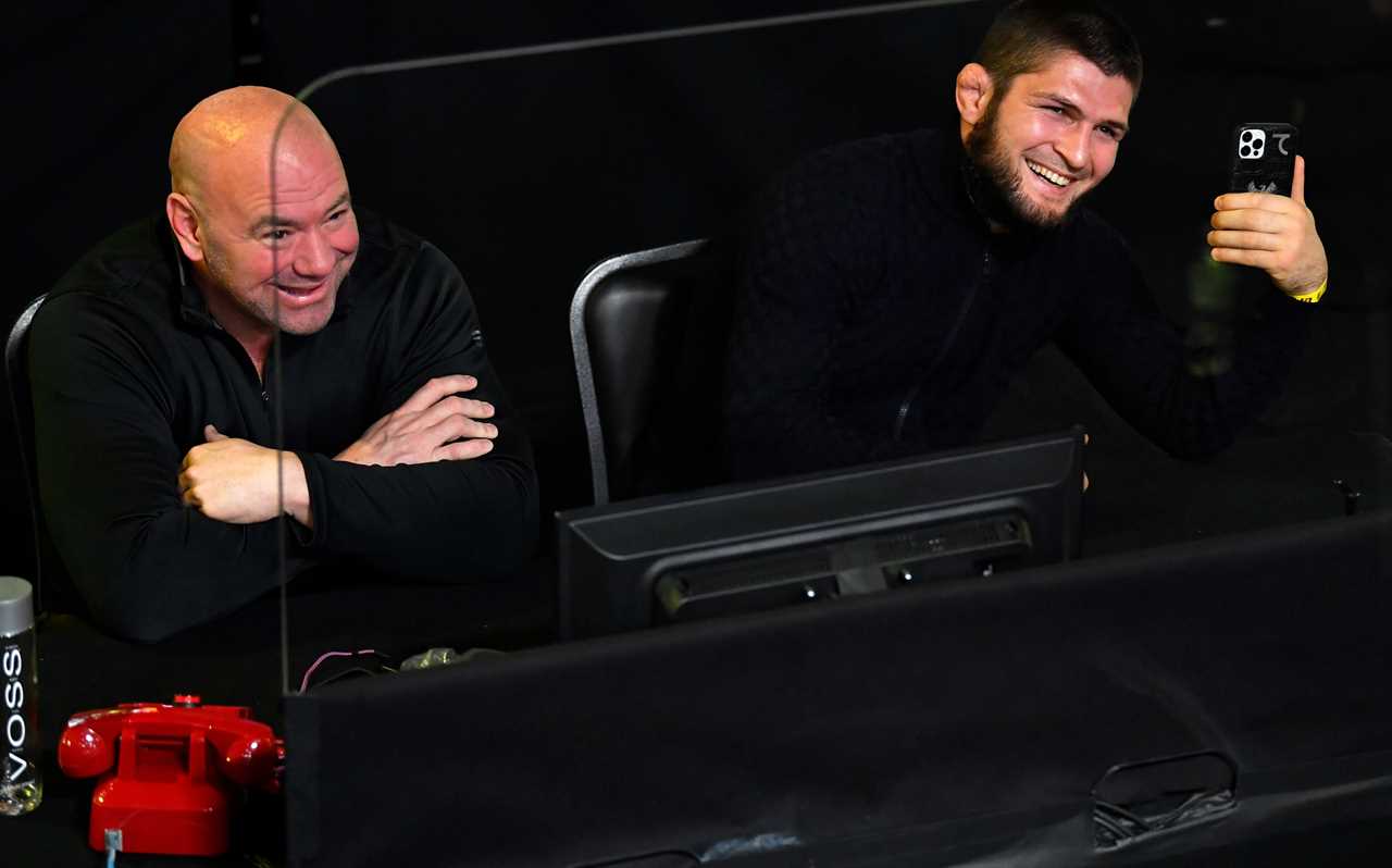 Khabib has secret phone conversations with Dana White about UFC title shot for Makhachev versus lightweight champion Oliveira
