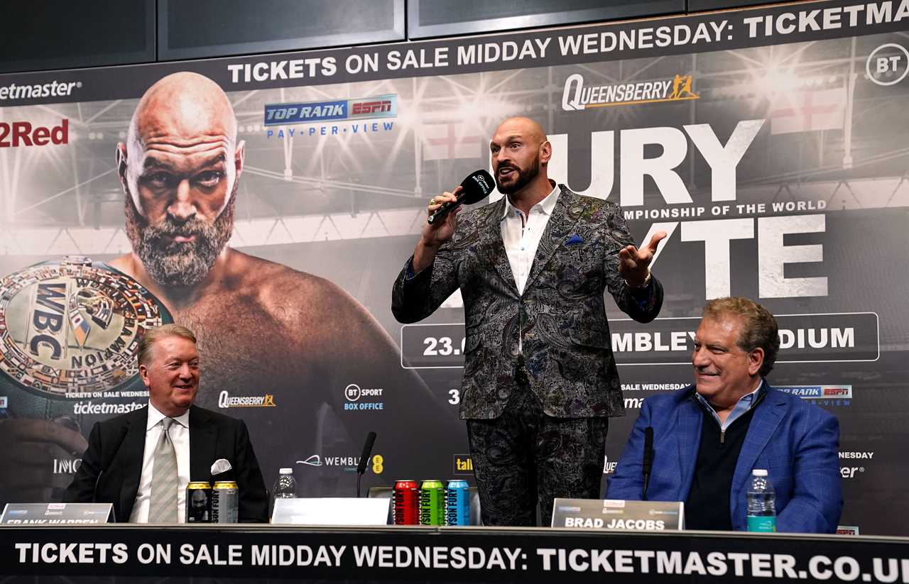 Frank Warren calls Dillian Whyte's inability to attend the Tyson Fury press conference 'disgraceful' and 'not professional'