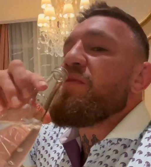 Fans slam Conor McGregor for his'shocking behaviour' after he filmed himself asking his butler to fetch him a bottle of water.