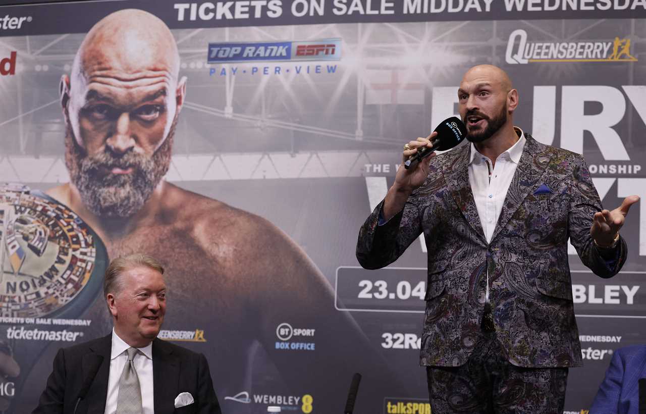 I could be me, chinned - Tyson Fury outlines two areas Dillian Whyte could knock him out before the Wembley showdown