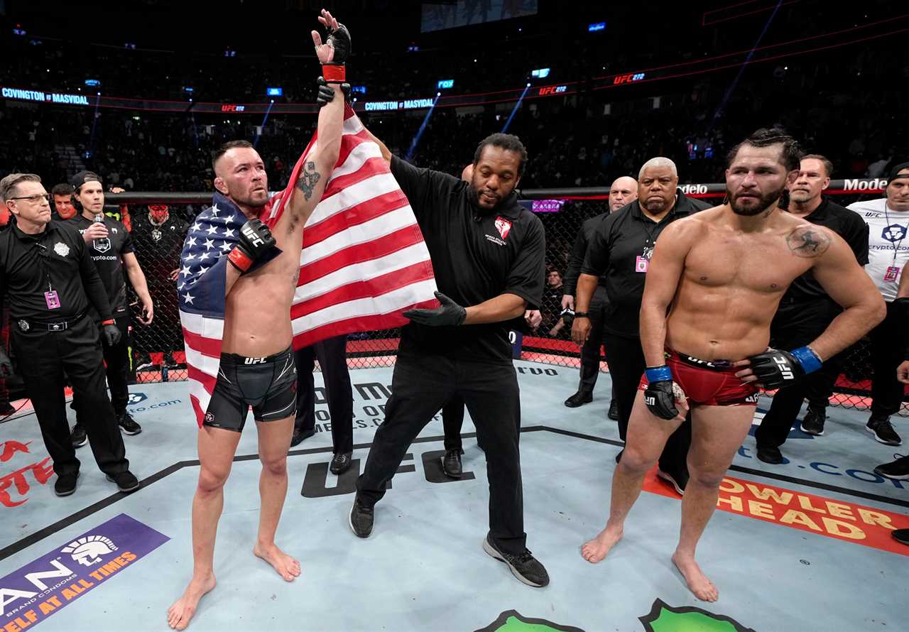 Jorge Masvidal promises to break Colby Covington’s ‘f***ing jaw’ if he meets a rival after UFC 272 defeat
