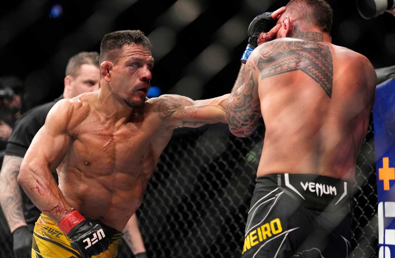 Renato Moicano, UFC 272, star was rushed to the hospital after a bloody loss to Rafael dos Anjos.
