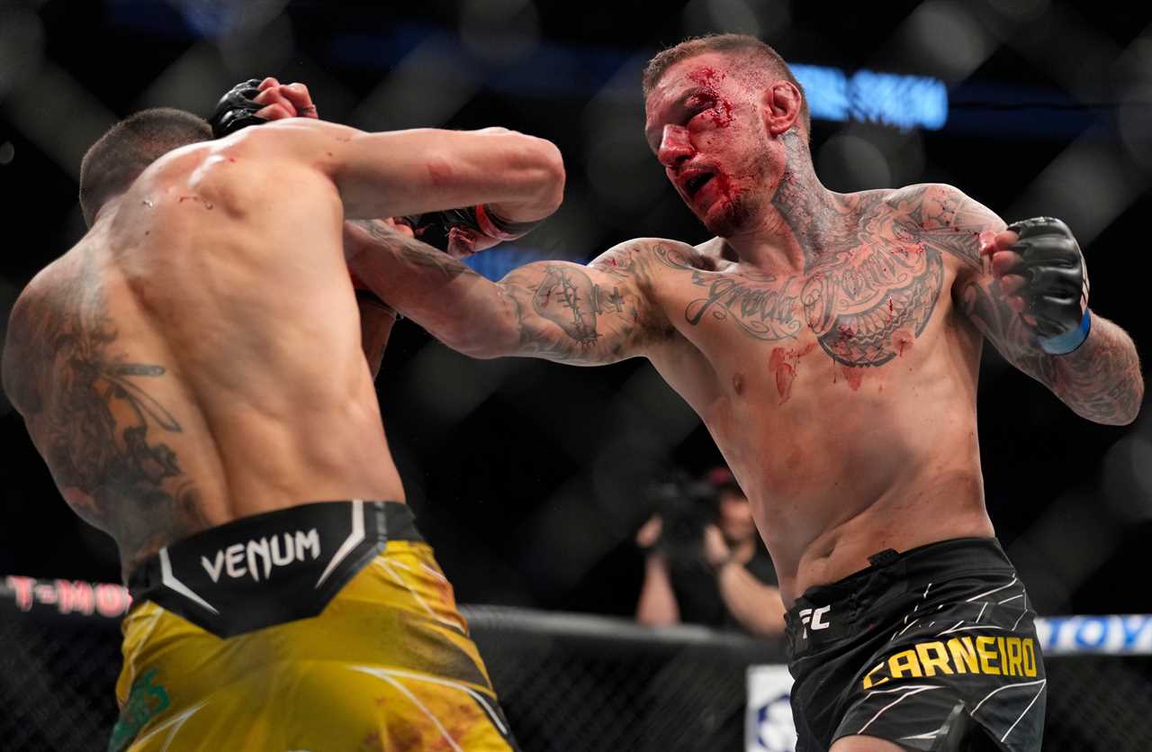 Renato Moicano, UFC 272, star was rushed to the hospital after a bloody loss to Rafael dos Anjos.