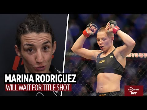 I'll wait for my title shot! Marina Rodriguez after UFC 272 win