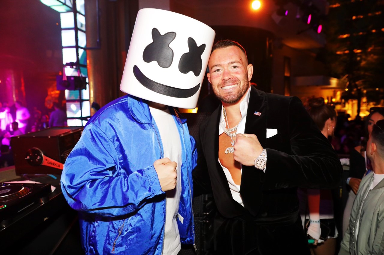 Colby Covington parties at exclusive XS Nightclub in Vegas after beating Jorge Masvidal in bitter UFC 272 grudge match