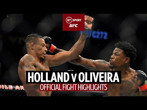 Crazy turnaround  Kevin Holland v Alex Oliveira  UFC 272 Fight Highlights