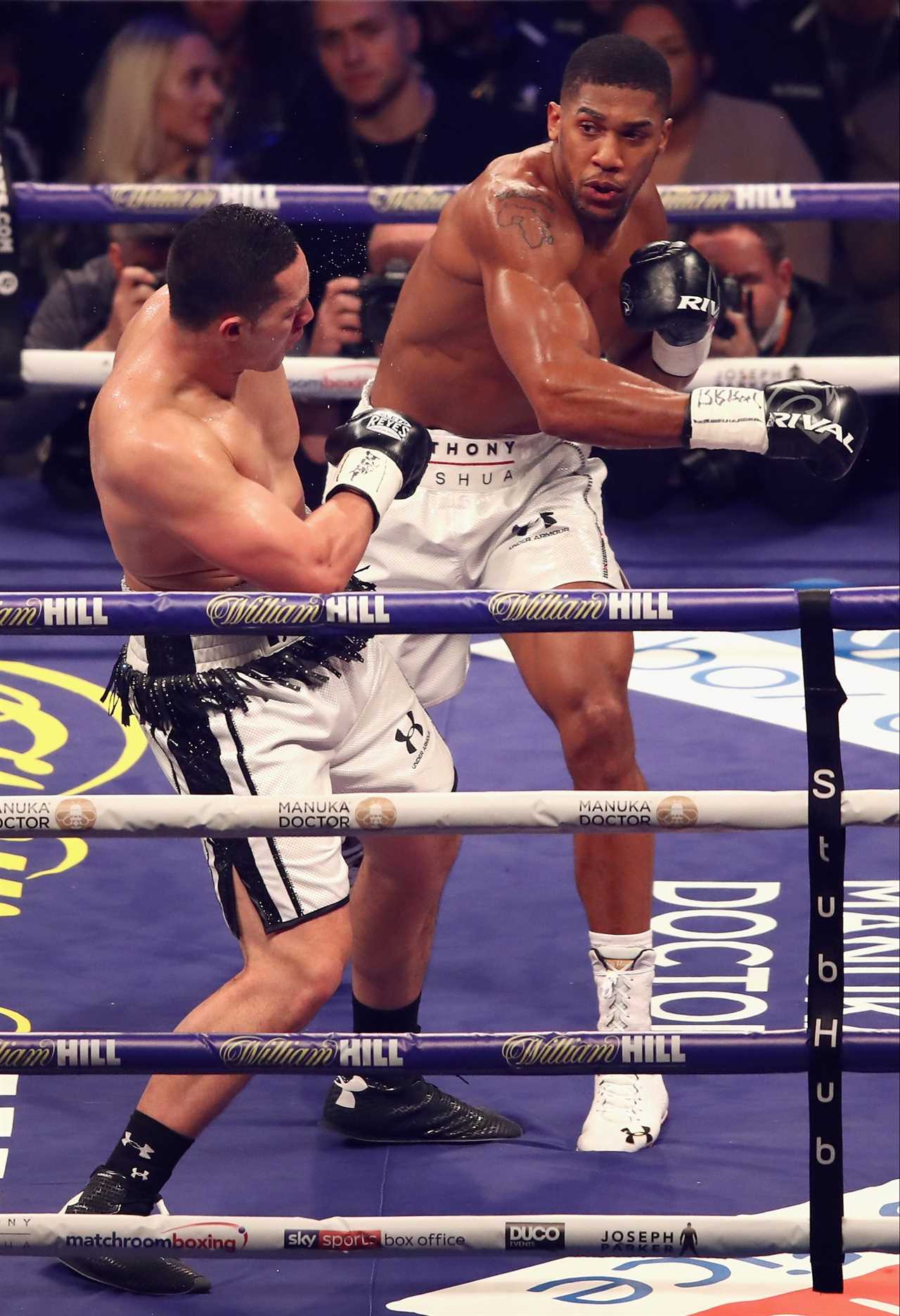 ‘I’ll fight whoever’ – Anthony Joshua open to Joseph Parker rematch if Oleksandr Usyk delays bout amid Russia invasion