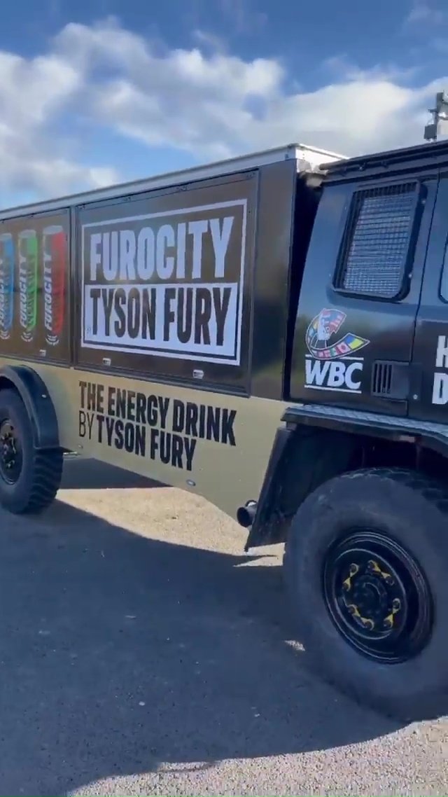 Tyson Fury gifted new ‘beast’ truck to help with Dillian Whyte training camp as dad John delivers it to son