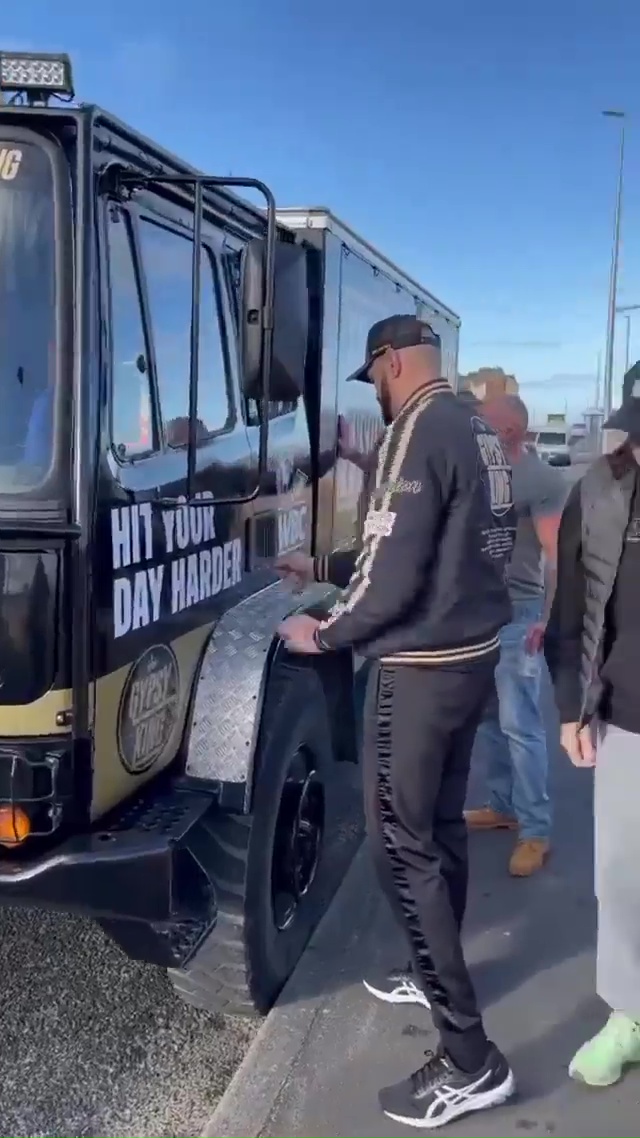 Tyson Fury gifted new ‘beast’ truck to help with Dillian Whyte training camp as dad John delivers it to son